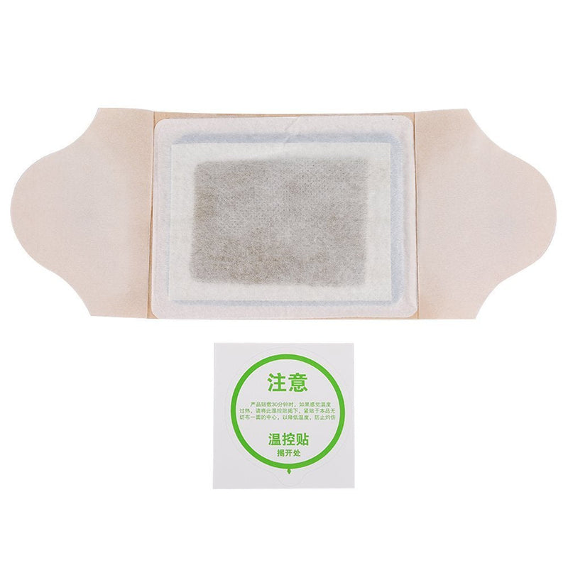 Pain Relief Patch, 10 Piece Hot Moxibustion Plaster Self-Heating Moxibustion Sticker Knee Pain Relieve Wormwood Sticker Moxa Stickers for Neck Shoulder Waist and Leg Big - NewNest Australia