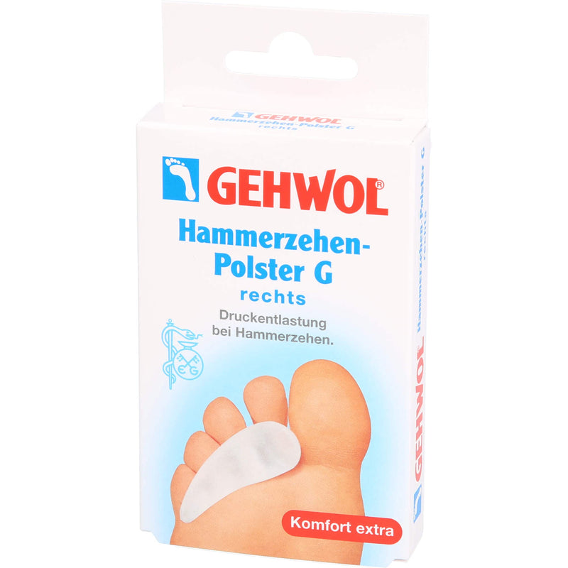 GEHWOL polymer gel hammer toe pad G right 1 piece - NewNest Australia