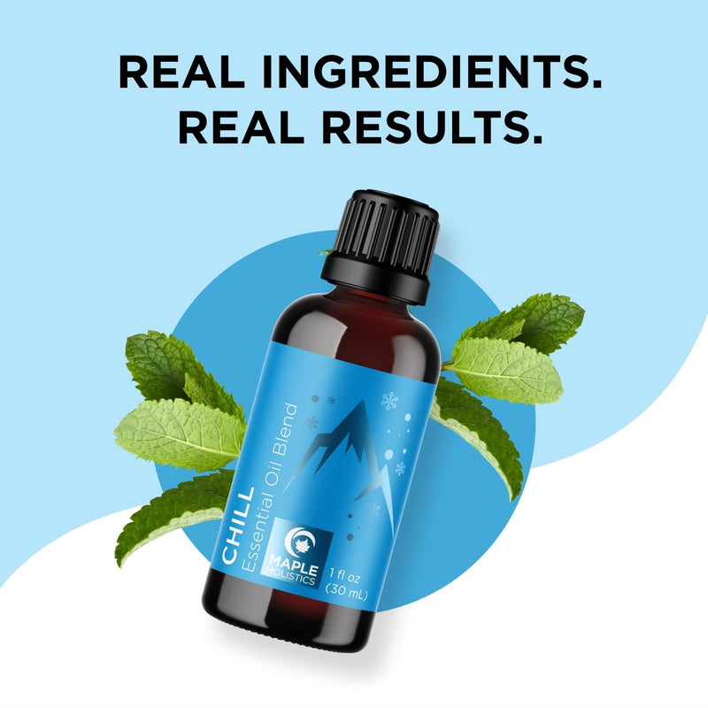 Mint Essential Oil Blend for Diffuser - Refreshing Mint Oil Diffuser Essential Oils with Cooling Peppermint Spearmint Bergamot and Eucalyptus Oils - Pure Aromatherapy Oils for Diffuser Mint Blend Chill - Mint - NewNest Australia