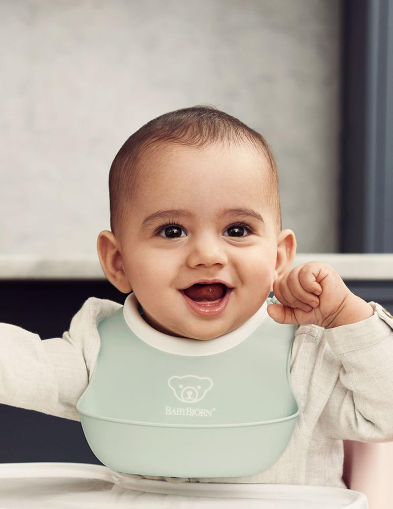 BabyBjörn Small Bib Pack of 2 Pale Green/Pale Pink - NewNest Australia