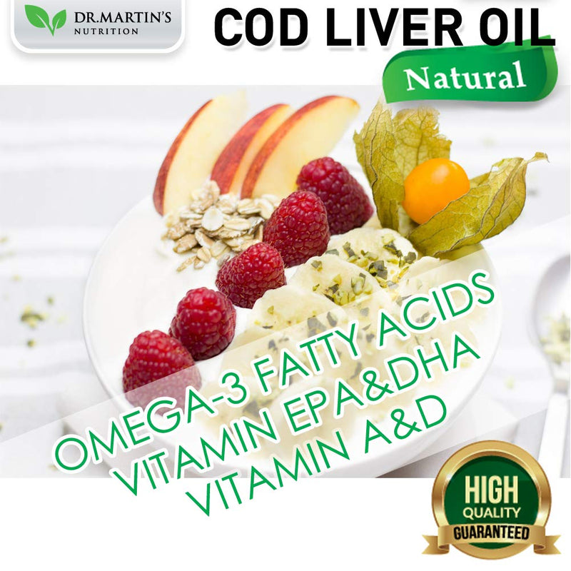 COD Liver Oil | 100 Softgels | Natural Source of Omega 3 Fatty Acids | Triple Strength | Best Immune Health, Healthy Bones & Muscles Dietary Supplement | 100 Count (Pack of 1) - NewNest Australia