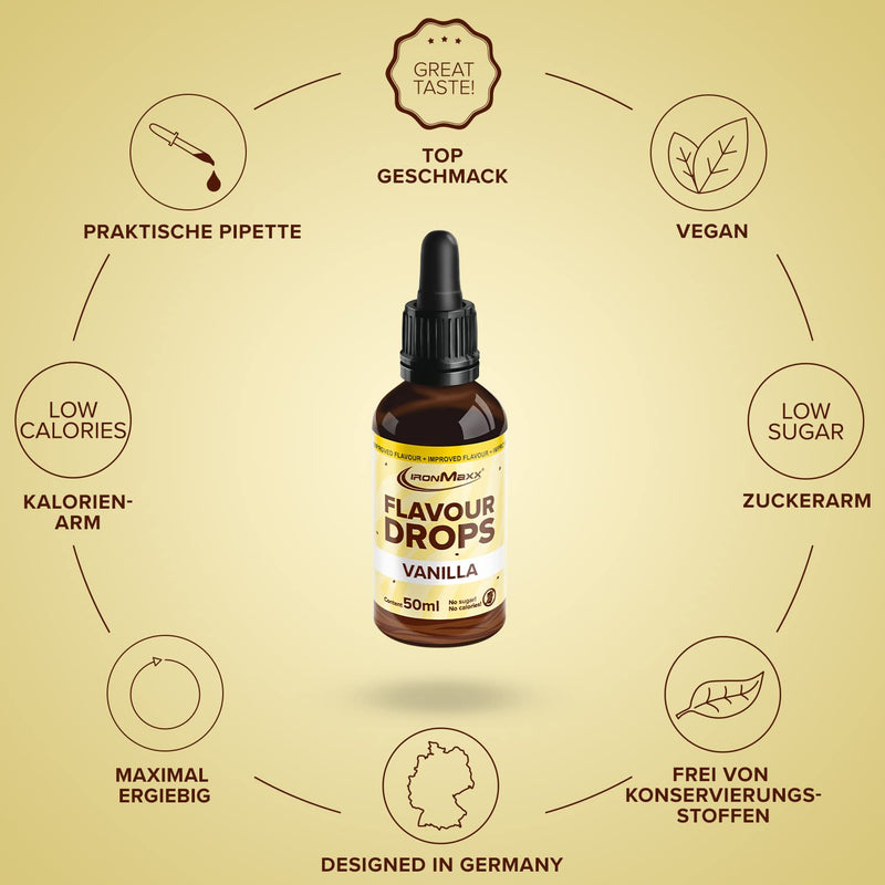 IronMaxx Flavor Drops Bottle 50 ml 41452 - NewNest Australia