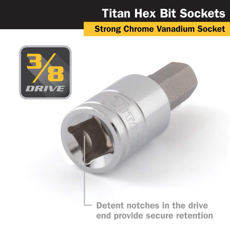 Titan 15608 3/8-Inch Drive x 8mm Hex Bit Socket 8 mm - NewNest Australia
