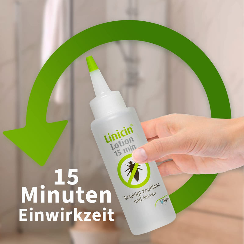 Linicin Lotion (100 ml) - lice treatment for the treatment of head lice, without a lice comb | Gentle on the scalp - NewNest Australia