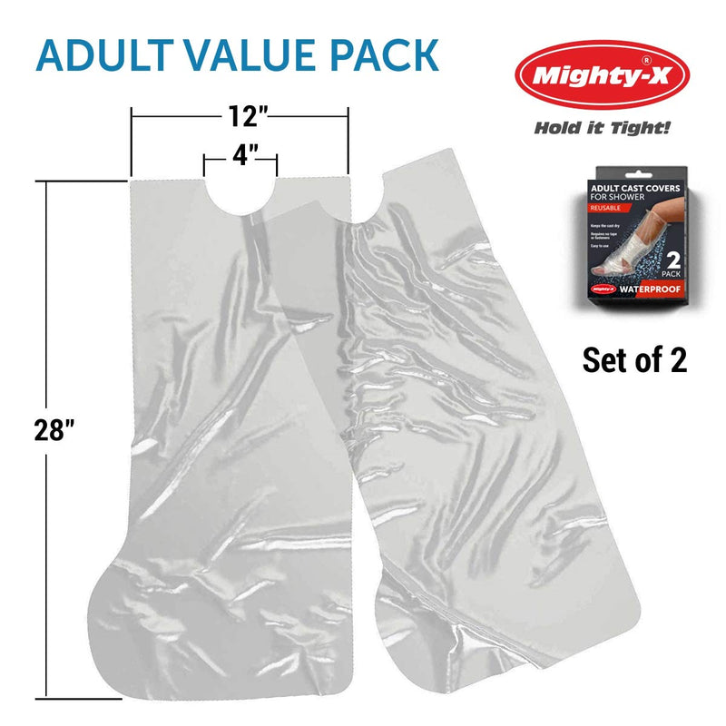 100% Waterproof Cast Cover Leg - 【Watertight Seal】 - Reusable 2 pk Cast Protector for Shower Leg Adult Knee, Ankle, Foot - Half Leg Covers - NewNest Australia