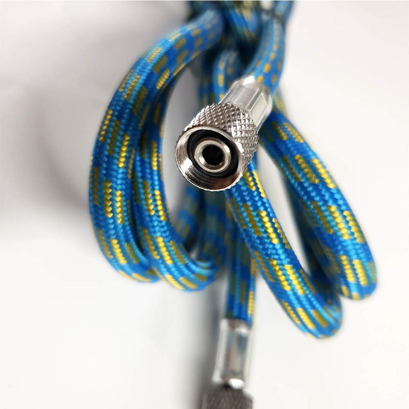 SuperMore 6-Ft Braided Airbrush Air Hose Standard 1/8" - 1/4" Adapter Suit for Airbursh Kit 3 in 1 - NewNest Australia
