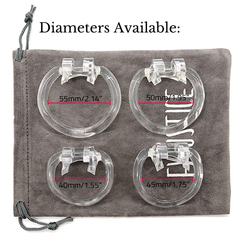 FYJENNICC Lightweight Premium Chastity Device Resin Male Briefs V3 Transparent (Maxi) Maxi - NewNest Australia