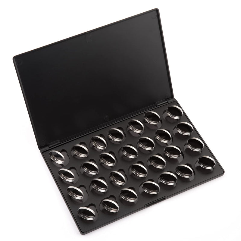 Allwon Empty Magnetic Eyeshadow Makeup Palette with 28Pcs 26mm Round Metal Pans - NewNest Australia