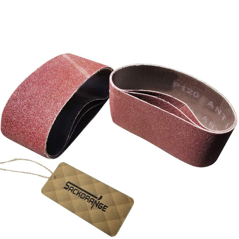 Sackorange 18 PCS 2-1/2 inch x 16 inch Abrasive Sanding Belts - 3 Each of 60 80 120 150 240 400 Grit Aluminum Oxide Sanding Belts For Belt sander (2.5x16in) 2.5x16in - NewNest Australia