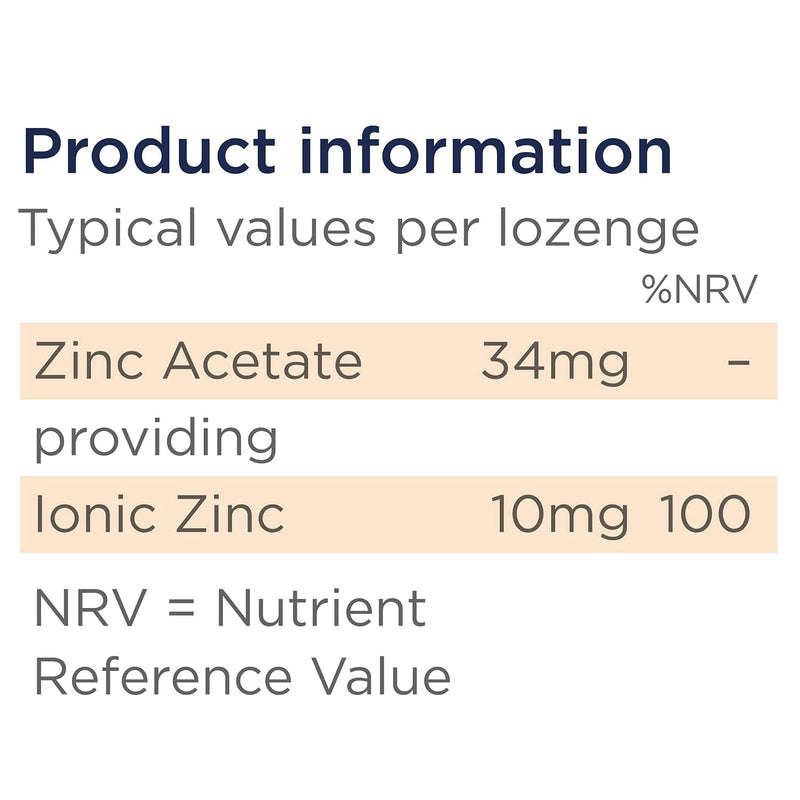 Healthspan ImmunoVit Zinc Defence Lozenges (45 Lozenges) | All Year-Round Immunity Support | Cold & Flu | Providing 10mg Ionic Zinc (100% NRV) | Peppermint Flavoured | Vegan - NewNest Australia