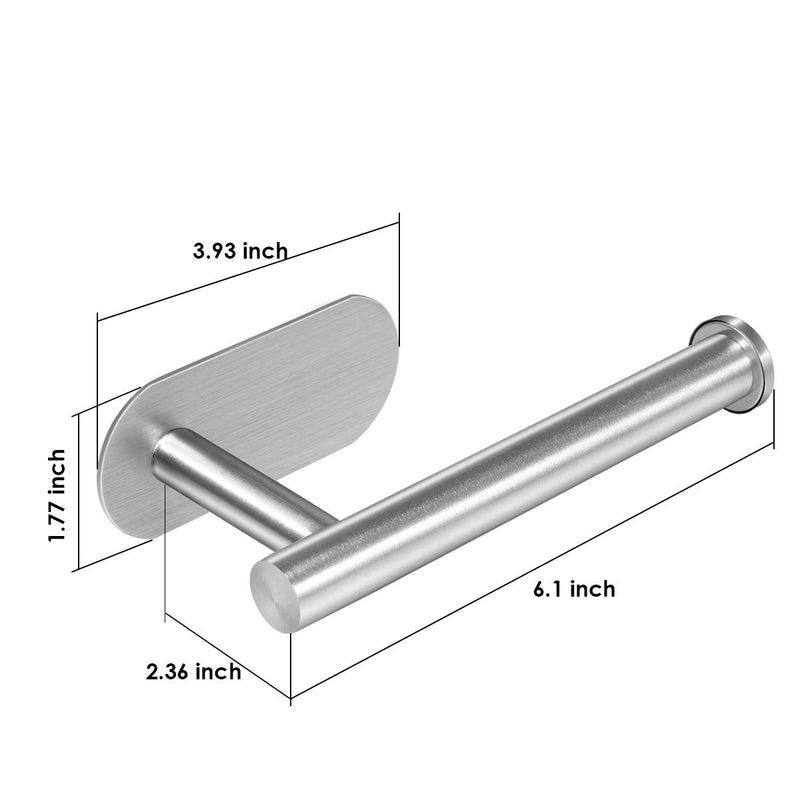 SARMERGE Toilet Paper Holder Brushed Nickel SUS304 Stainless Steel Half Open Round Wall Mounted Anti Rust for Bathroom, Washroom Wall Mount, Kitchen, Silver - NewNest Australia