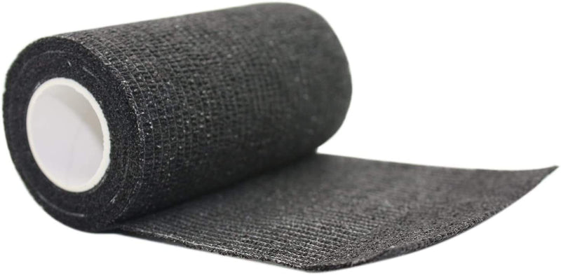 Pintomed Self-Adhesive Bandage Stretched - 10 X Black Bandages Rolls - 10 Cm X 4.5 M Cohesive Bandage Bandage Fixation Bandage Self-Adhesive Health Plaster Sports Tape Piece For Wrist Leg Arm Vet Wrap - NewNest Australia