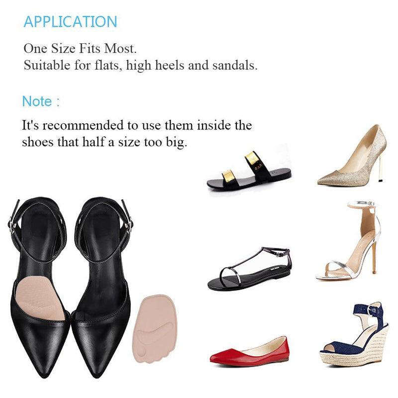Bunion pads forefoot silicone, 2 pairs of high heels non-slip foot pads forefoot heel protection high heels shoe pads, for all day pain relief and slipping - NewNest Australia