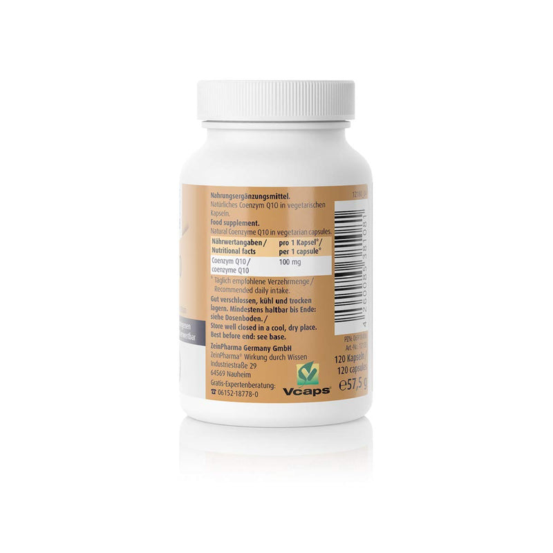Zein Pharma Coenzyme Q10 capsules 100 mg, 120 capsules, pack of 1 (1 x 57.5 g) - NewNest Australia