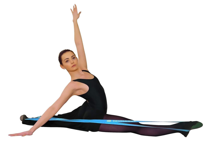 Zenmarkt Stretch Bands for Dancers and Gymnasts - Exercise Bands for Dance, Ballet, Gymnastics, Cheerleading, Pilates Training Stretching Band Dance Stretch Bands for Flexibility Ballet Barre E-Book Blue - NewNest Australia