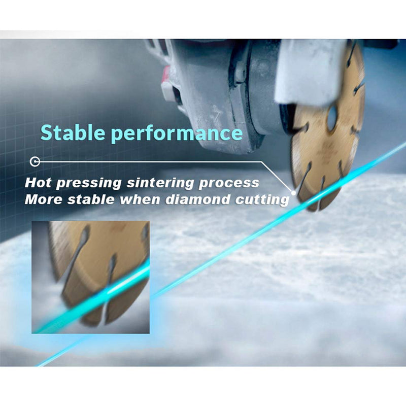 WHIRLWIND USA LSS 4 Inch Diamond Saw Blade,Dry or Wet Cutting Saw Blades for Sharp Cutting Concrete Stone Brick Masonry,Broadened Cutter Head 4" - NewNest Australia