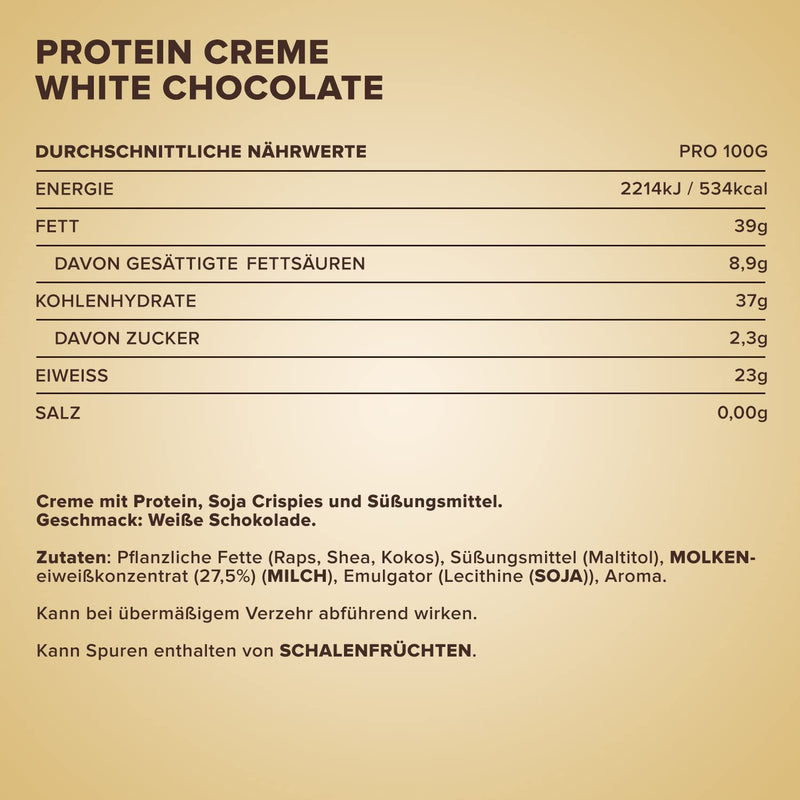 Ironmaxx Protein Cream ‚ 250 G ‚ White Chocolate ‚ Low Carb Bread Spread With Up To 30% Protein ‚ Ideal For Calorie-Conscious And Low-Sugar Diet ‚ Designed In Germany - NewNest Australia
