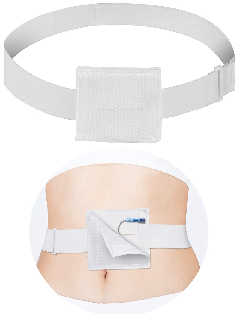Feeding Tube G-Tube Holder Peritoneal Dialysis G Tube Belt Peg Suppiler Catheter Holder Gastrostomy Covers Pads Drainage Abdominal Dialysis Medical Belt (Standard Size 28-42 inch) Standard Size - NewNest Australia