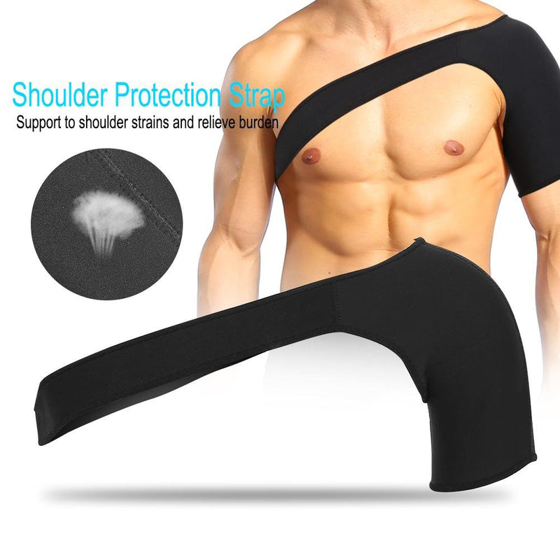 Shoulder Support Rotator Cuff Protector Strap For Shoulder Stability, Injury Prevention In Sports, Dislocated Joint, Sprain, Pain Fits Both Left Shoulders (L 46-49 Cm) - NewNest Australia