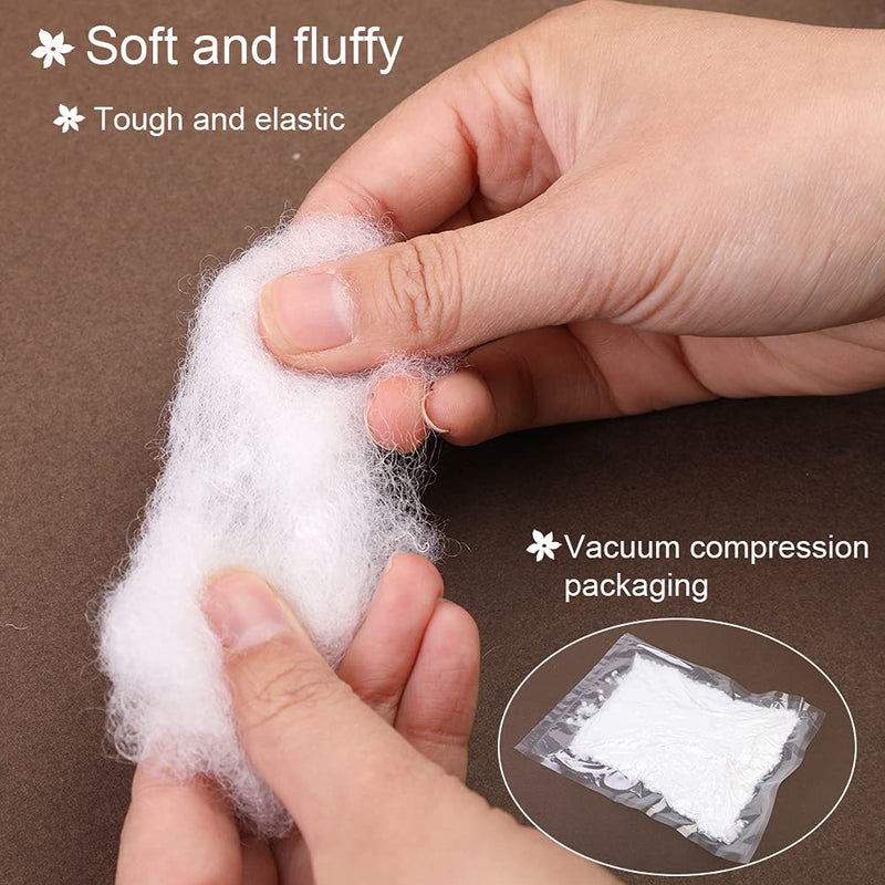 300g/10.5oz Polyester Fiber Fill, Premium Fiber Fill Stuffing, Fluff Stuffing High Resilience Fill Fiber for Stuffed Animal Crafts, Pillow Stuffing, Cushion Stuffing - NewNest Australia