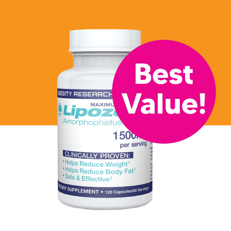 Lipozene MEGA Bottle - 120 Capsules - Largest Size Available - Appetite Suppressant and Control 120 Count (Pack of 1) - NewNest Australia