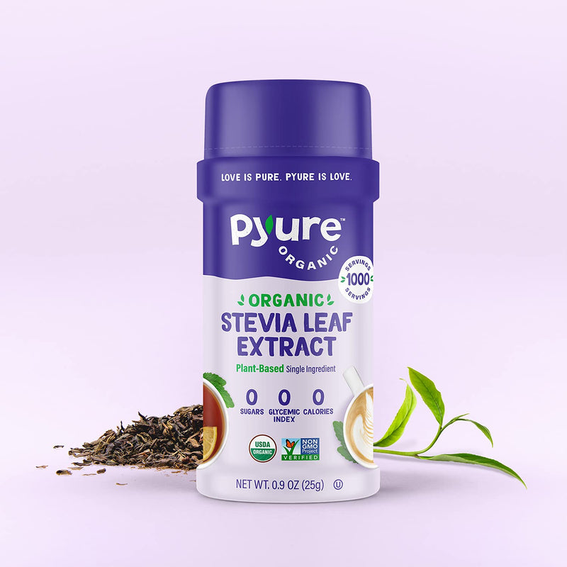 Pyure Organic Stevia Sweetener Extract Powder- 100% Stevia Leaf Extract, No Fillers, 300x Sweeter Than Sugar, 1,000 Servings - NewNest Australia