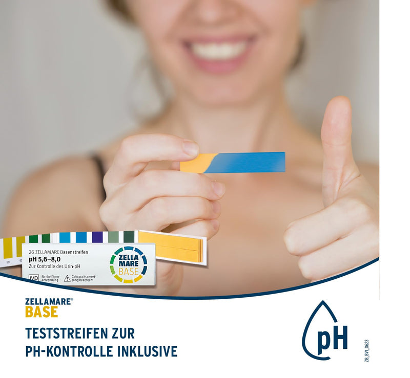 CELLAMARE BASE for interval fasting, for vitality in everyday life, with zinc, potassium &amp; Magnesium citrate, vegan  WITH BASE TEST STRIPS, quality Made in Germany - NewNest Australia