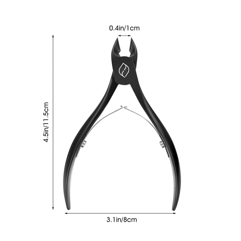 FERYES Toenail Clippers for Thick Nails, Toe Nail Clippers for Ingrown Hard Toe Nail Fingernail - Large Handle Stainless Steel Olecranon Fingernail Clipper, Black Black type2 - NewNest Australia