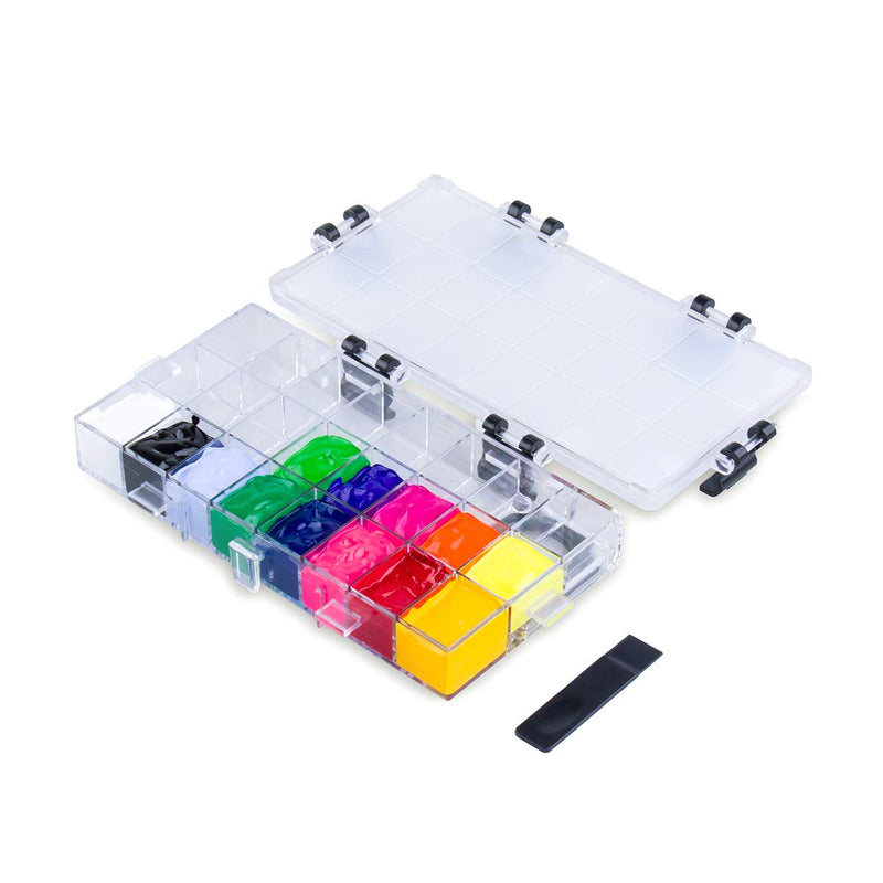 Transon Paint Storage Palette Box 24 Wells Airtight Stay Wet for Watercolor, Gouache, Acrylic and Oil Paint - NewNest Australia