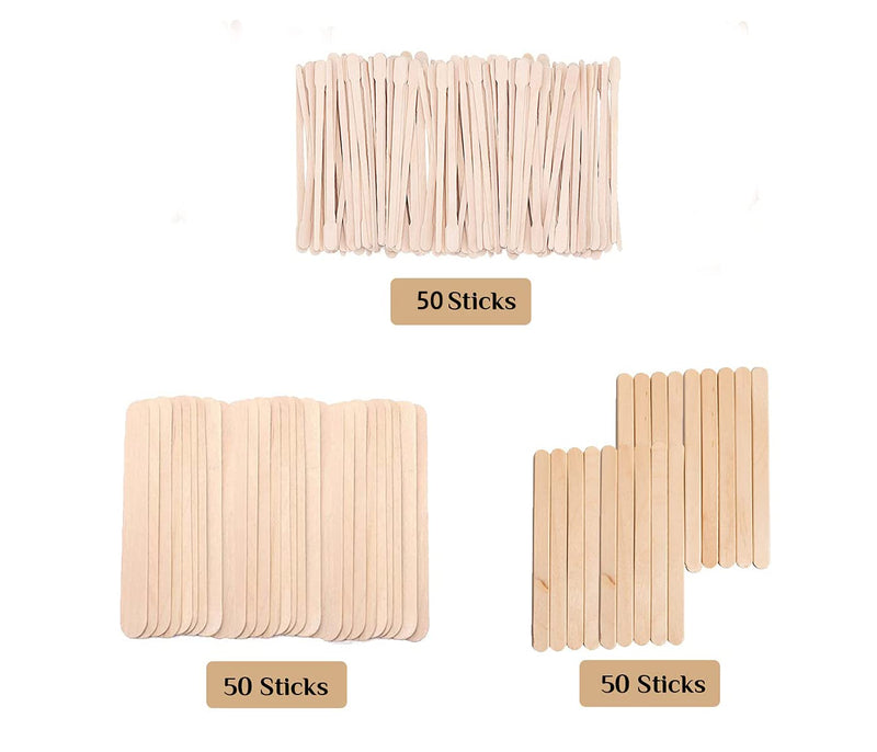 150 Wooden Spatulas Waxing, Small Wax Spatula Wood Wax Sticks Eyebrow Waxing Applicators Wooden Craft Sticks Face Body Hair Removal Sticks, Hair Removal Wooden Sticks, Wooden Spatula Hair Removal - NewNest Australia