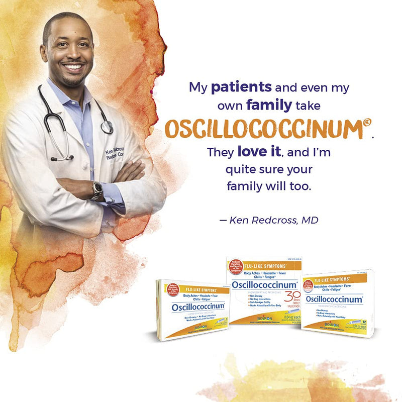 Boiron Oscillococcinum Doses Homeopathic Medicine for Flu-Like Symptoms, 0.04 Oz, 6 Count 6 Count (Pack of 1) - NewNest Australia
