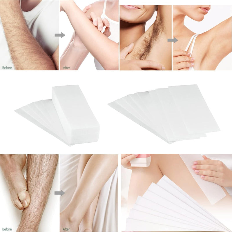 400 pieces of fleece strips for warm wax and sugar paste wax strips fleece wax strips bikini wax strips for any type of depilation on the leg, chest, back, intimate area and face (7x20cm) 400 pieces - NewNest Australia