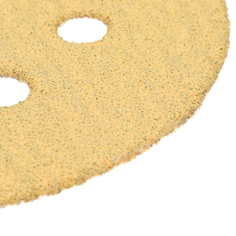 Sydien 20Pcs Yellow 5 Inch 8 Holes Sanding Discs 60 Grit Dustless Hook and Loop Sandpaper for Random Orbital Sander - NewNest Australia