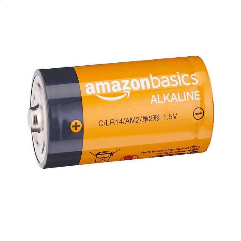 Amazon Basics 4 Pack C Cell All-Purpose Alkaline Batteries, 5-Year Shelf Life, Easy to Open Value Pack - NewNest Australia