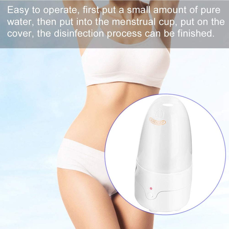 Menstrual Cup Steriliser, Menstrual Cup Portable Menstrual Steriliser, Electric Steam Steriliser, Quick Disinfection In 3 Minutes For Silicone Menstrual Cups (Eu) - NewNest Australia