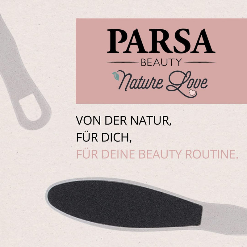 Parsa Beauty Nature Love 50% Wheat Straw Foot File (Pack Of 1) - Gentle Foot Files For Callus Removal - Sustainable, Double-Sided Foot File For Soft Feet And Pedicure - NewNest Australia