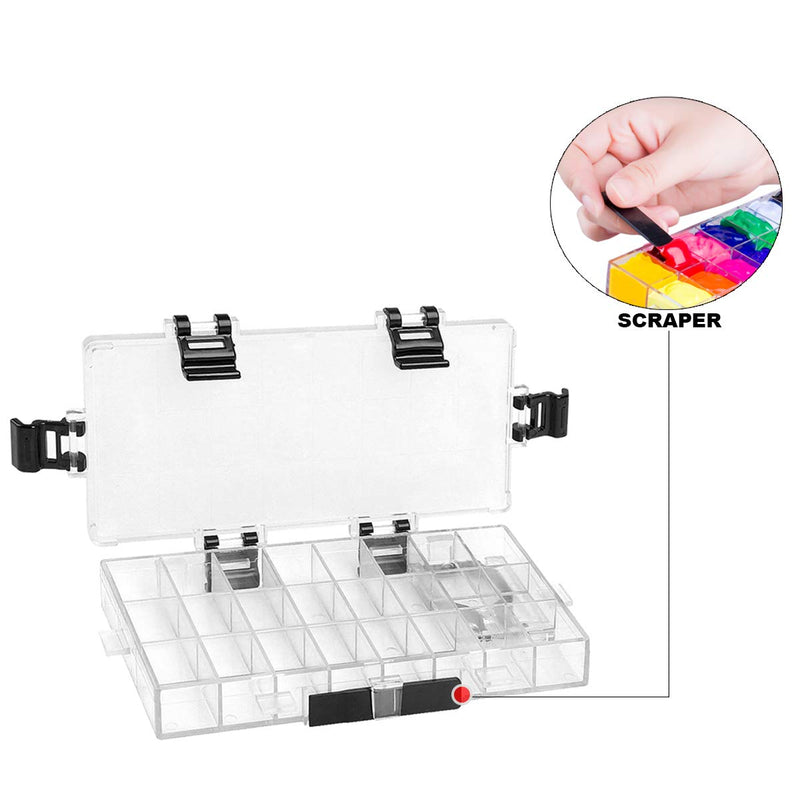 Transon Paint Storage Palette Box 24 Wells Airtight Stay Wet for Watercolor, Gouache, Acrylic and Oil Paint - NewNest Australia