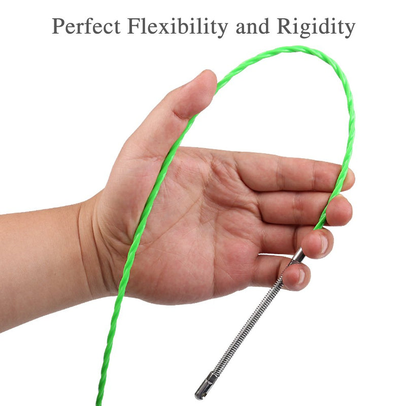 Fish Tape Wire Puller Through Wall Wire Threader Fish plus Fish Cable Fastener with Steel rope 20FT(6M) - NewNest Australia