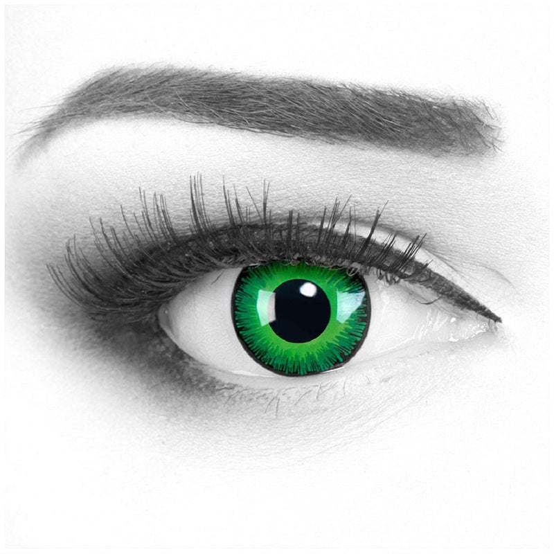 Funnylens 1 pair of colored Cosplay Manga Crazy Fun annual contact lenses Shining with free lens case. Perfect for carnival, carnival and Halloween. 0.0 diopter 8.6 millimeters 14.00 millimeters 2.0 - NewNest Australia