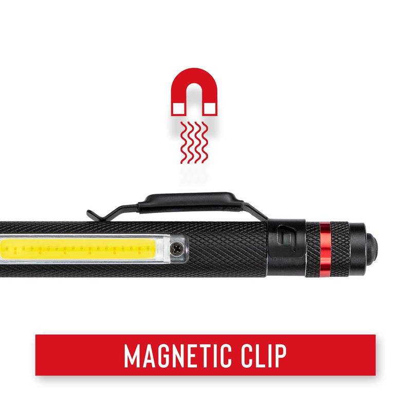 Coast G23 120 Lumen Alkaline Dual Power Magnetic LED Penlight with C.O.B. Area Light - NewNest Australia