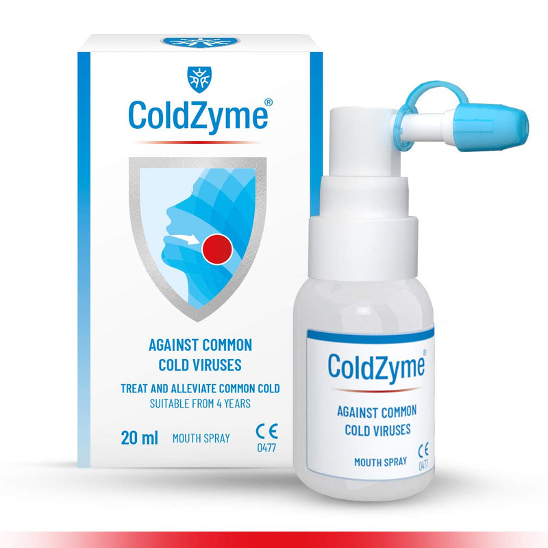 ColdZyme Mouth & Throat Spray (Not Nasal Spray) - Cold Virus Treatment & Symptom Relief - Use at First Signs of a Cold - Menthol Flavour 20ml 20 ml (Pack of 1) - NewNest Australia