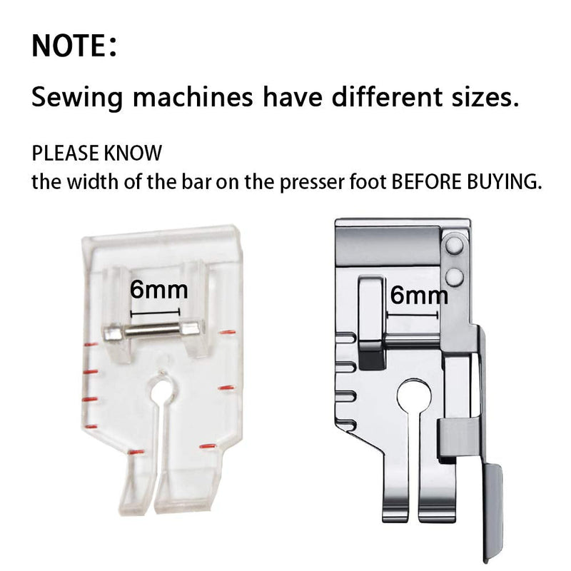 1/4 inch Presser Foot Quilting Patchwork Foot with Edge Guide, 1/4 Inch Clear View Quilting Presser Foot, Fit for Singer Brother Babylock Janome Simplicity Low Shank Sewing Machine（2pcs） 2pcs - NewNest Australia