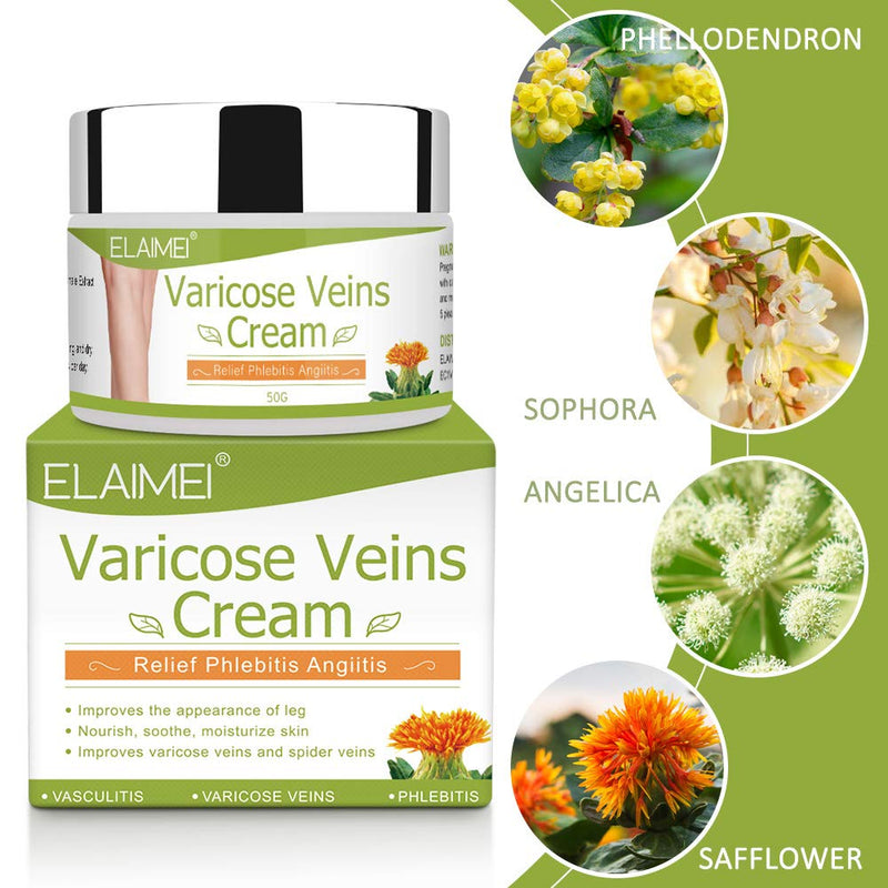 Varicose Veins Cream, Relief Phlebitis Angiitis Inflammation Blood Vein Veins Vasulitis Treatment Legs spider Veins, Improve Blood Circulation, Tired and Heavy Legs Fast Relief - NewNest Australia