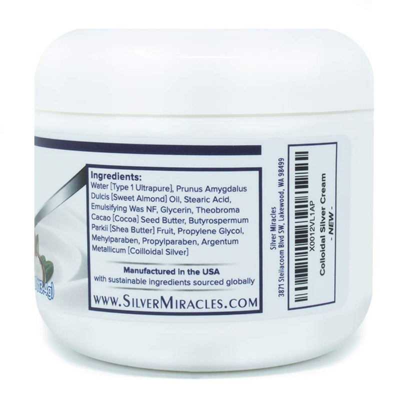 Colloidal Silver Cream - 4oz - NewNest Australia