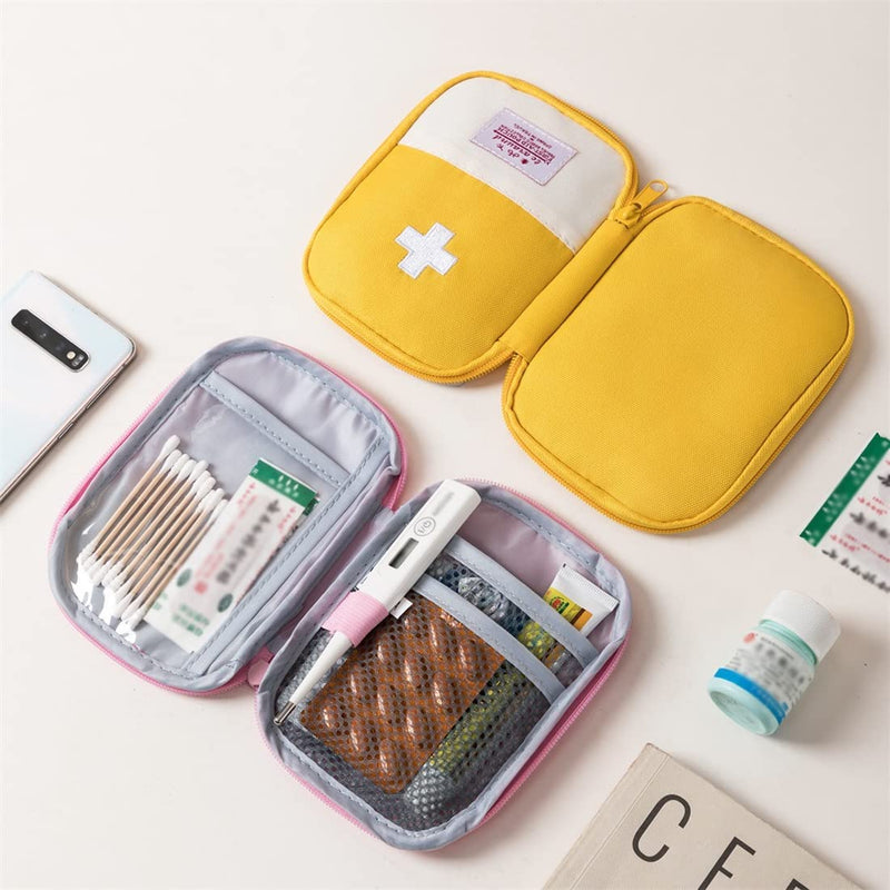 XPEX Pack of 2 Medicine Bags On the Go Small Emergency Bag Travel Pharmacy Waterproof Children's Emergency Box Pharmacy Bag Travel Camping - NewNest Australia
