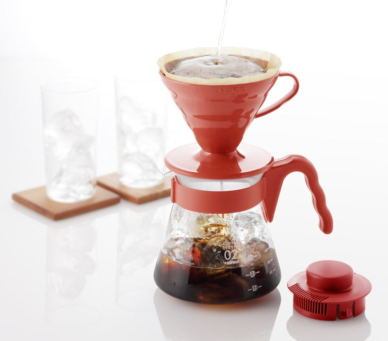 Hario VCSD-02R 1-Piece Plastic Coffee Sever Set, Red 700ml Single - NewNest Australia