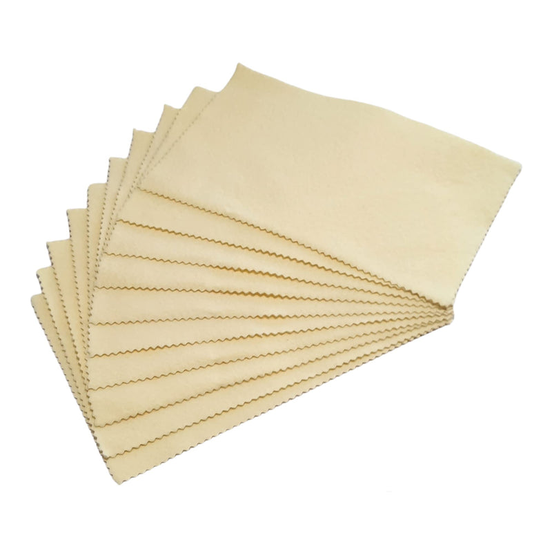 10 Sunshine Silver Polishing Cloth for Sterling Silver, Gold, Brass and Copper Jewelry Polishing Cloth - NewNest Australia