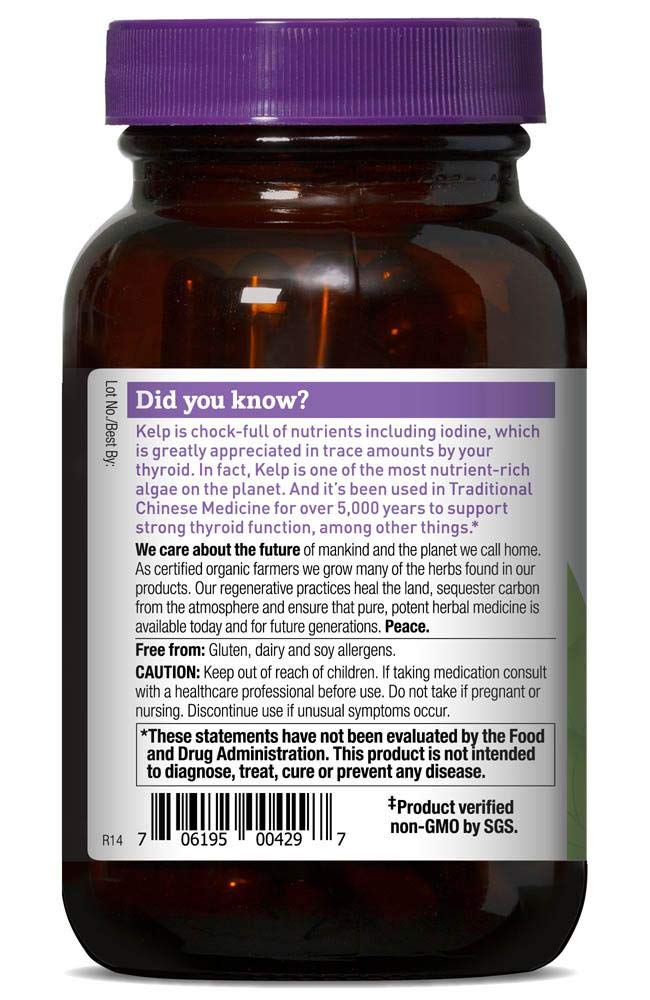 Oregon's Wild Harvest, Certified Organic Kelp Capsules with Iodine, Herbal Supplement, 90 Ct - NewNest Australia