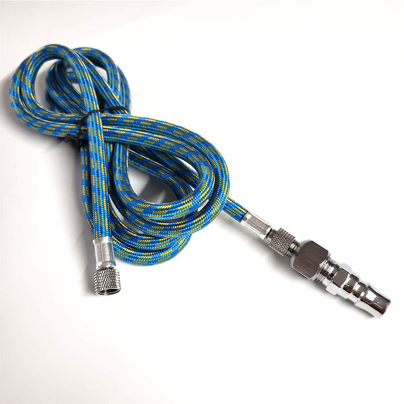 SuperMore 6-Ft Braided Airbrush Air Hose Standard 1/8" - 1/4" Adapter Suit for Airbursh Kit 3 in 1 - NewNest Australia