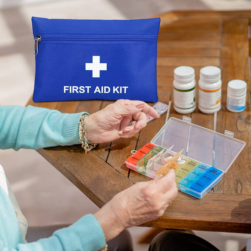 Pack Of 6 Medicine Bag Mini First Aid Bag Empty Medical Emergency Bag Empty Waterproof Medicine Storage Bag Portable Medicine Bag For Home, Office, Travel, Hiking, Camping Red - NewNest Australia